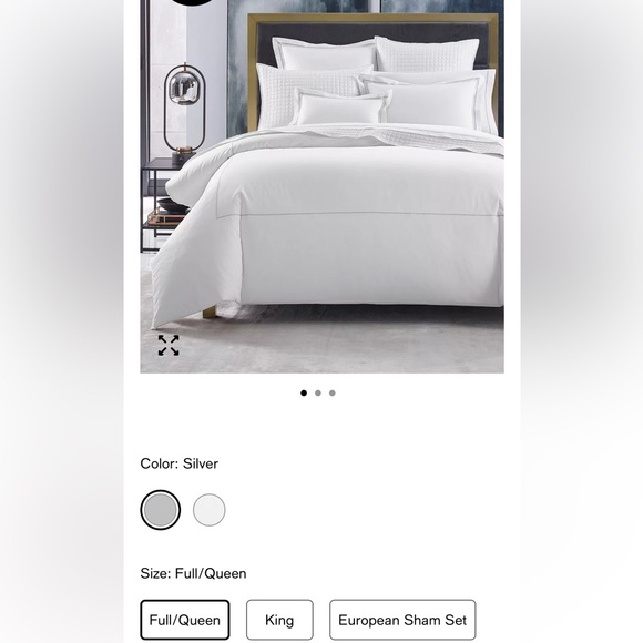 Hotel Collection White Goose Down Comforter. Queen. Medium weight - Picture 7 of 8